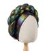 Women's Hats Twisted Laser Color Matching Ethnic Hot Diamond Headscarf Fashion Thick Braid Headband Hat_viptrois.com