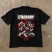 Summer New Mahjong Lion Awakening Basic Cotton T-shirt High Street Style American Short Sleeve Men's Round Neck 1_viptrois.com