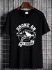 Drone On My Friend T Shirt Unned Aerial Vehicle Remotely Piloted Aircraft Design UAV PiloT Operator Fashion Summer Top For Everyday Wear Stylish_viptrois.com