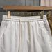 Men's Clothing Summer Thin Casual Cargo Shorts High Waist Elastic Loose Straight Leg Beach Pants_viptrois.com