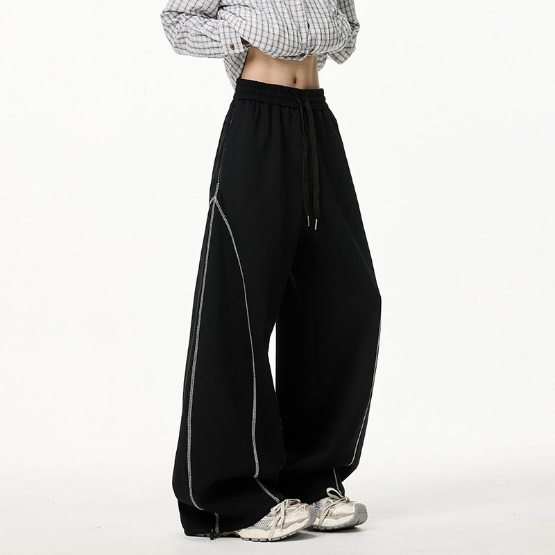 Men's Clothing American Heavyweight Sports Sweatpants Men's Spring And Summer Trendy Brand Drape Cleanfit Wide Leg Pants Straight Casual Pants_viptrois.com