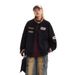 Spring American Letter Embroidered Denim Jacket For Men, Trendy, Versatile And Wide_viptrois.com