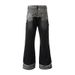 Men's Clothing Regular Trendy Teenagers High Street Graffiti Camouflage Patchwork Jeans Men And Women Spring And Autumn Trousers Zipper Trend_viptrois.com