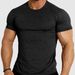 Sports Compression T-Shirt For Men Quick Drying Fitness Short Sleeve Running Training Suit New_viptrois.com