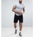 Men's Clothing Denim White Black Rim Shorts Jumpsuit Overalls_viptrois.com