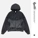 Autumn Winter New American Style Washed Patchwork Digital Print Zipper Hooded Sweatshirt_viptrois.com