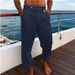 Men's Clothing Trousers Summer Trousers Beach Pants Pocket Flatpack Comfortable Breathable Holiday Day Hawaii_viptrois.com