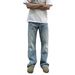 Men's Clothing Loose Wide Leg Washed Vintage Jeans Silo Straight_viptrois.com