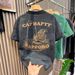 Junior High-end Green 2024 Cotton Knitted Trendy Short-sleeved T-shirt Men's Summer Loose Casual Half-sleeved T-shirt, Green M_viptrois.com