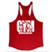 Men's Clothing Muscle Fitness Bodybuilding Vest Fashion Sports Training Loose Printed Round Hem_viptrois.com