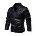 Men’s Premium Faux Leather Jacket – Stylish Biker Coat (Black, Espresso, Khaki, M-5XL)_viptrois.com