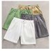 Men's Clothing Men's Summer Thin Casual Sports Shorts Trendy Elastic Waist Stretch Four Point Pants Khaki Straight Leg Beach Wear_viptrois.com