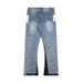 Cross Border European And American Ink Splash Graffiti Micro Flared Casual Loose Jeans Long Pants Men And Women Trendy Casual Stitching Trousers_viptrois.com