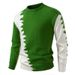 Men's Color Block Crew Neck Pullover Sweater - Soft Knitwear For Autumn & Winter - Fashionable Base Layer_viptrois.com