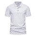 2023 Summer New Style Turn-Down Collar European Size Casual Men's Short-Sleeve Polo Shirt T-Shirt_viptrois.com