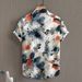 Men's Clothing Casual Shirts Chinese Style Ink Painting Digital Printing Men's Short-sleeved Shirts Four-sided Stretch Men's Clothing 2024_viptrois.com