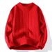 European And American Multi-color Twist Sweater Couple 2025 Spring And Autumn New Knitted Sweater Lazy Style Retro Loose Thread Coat_viptrois.com