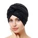 New Women's Single Layer Daily Versatile Hot Diamond Twisted Hat Multi Color Muslim Hoodie_viptrois.com