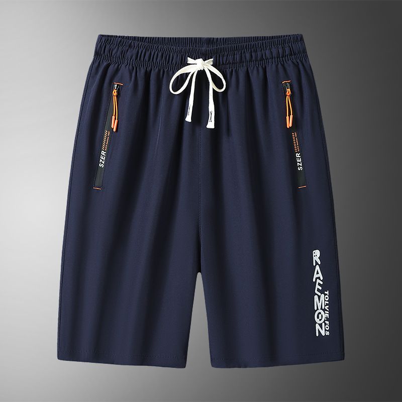 Summer New Style Men's Clothing Plus Size Loose Ice Silk Five Point Shorts Sporty Casual Bottoms For Fat Men_viptrois.com