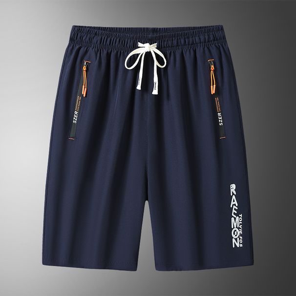 Summer New Style Men's Clothing Plus Size Loose Ice Silk Five Point Shorts Sporty Casual Bottoms For Fat Men_viptrois.com