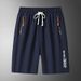 Summer New Style Men's Clothing Plus Size Loose Ice Silk Five Point Shorts Sporty Casual Bottoms For Fat Men_viptrois.com