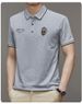 Men's Clothing High Quality Embroidered Polo Shirt Men's Short Sleeved Tops For Middle Aged And Young People_viptrois.com