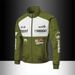 Men’s Streetwear Bomber Jacket – Slim-Fit Biker Style (XS-2XL, Windproof Polyester, Stand Collar, Black/Red/Army Green/Blue)_viptrois.com