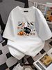 Halloween Silly-Goose Spooky Season Honking Jack-O-Lantern T-Shirt Print Round Neck Short Sleeve Women Stylish Breathable Female Slightly Top For Everyday Wear Comfortable Unisex Summer Women Top Graphic Tees Casual Designer Clothes Soft Versatile_viptrois.com