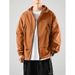 Men's Clothing Stylish Solid Color Hooded Ice Silk Sun Protection Jacket For Men, New Summer Trendy Loose Casual Double Zipper Sun Protection Coat_viptrois.com