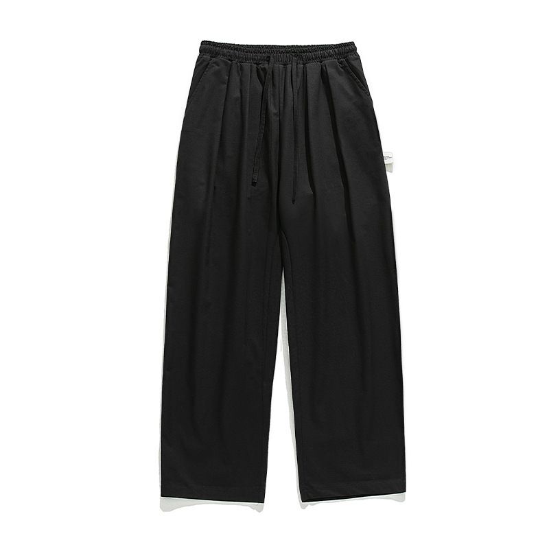 Men's Clothing Men's Clothing Pure Cotton Loose Straight Casual Pants Men's Spring Style Outdoor Pleated Design Workwear Trousers Q_viptrois.com