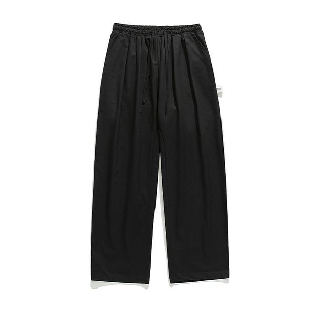Men's Clothing Men's Clothing Pure Cotton Loose Straight Casual Pants Men's Spring Style Outdoor Pleated Design Workwear Trousers Q_viptrois.com