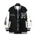 Men's Casual Style Baseball Jacket - Lightweight & Breathable Polyester Coat For Spring/Autumn - Loose Fit Streetwear Jacket With Side Pockets _viptrois.com