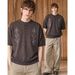 American Retro Old Money Style Henry Collar Short-sleeved T-shirt Men's And Women's Summer Loose Casual Ethnic Style Embroidered Top Tide_viptrois.com