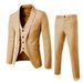 Men's Clothing Slim Three Piece Suits Groom Wedding Suits Wedding Best Man Suits Men's Professional Suits Formal Wear_viptrois.com