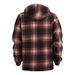 Men's Sweater Jacket Teen Striped Checked Hoodie Winter Fleece_viptrois.com