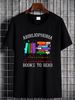 Abibliophobia Bibliophilia Fear Read Bibliophile Bookworm T-Shirt Stylish Summer Casual Designer Clothes Breathable Stretched Unisex Homme_viptrois.com