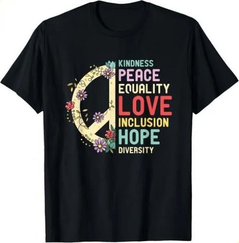 T-shirtdiversity Equality Love Peace Human Rights 2026 Social Jus_viptrois.com