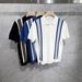 Men's Striped Polo Shirt - V-Neck Knitted Breathable Ice Silk Casual Shirt For Summer_viptrois.com