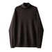 Men's Anti-Pilling High Neck Slim Fit Stretch Warm Knit Sweater For Autumn Winter Casual Layering_viptrois.com