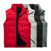 Lightweight Quilted Down Vest - White Duck Feather Puffer Sleeveless Jacket With Zip Front, Multiple Pockets, All-Season Layering Piece_viptrois.com