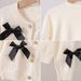 Mother & Kids Girls' Knit Cardigan With Bow - Soft Cotton Sweater For Toddlers & Kids (3-8 Years) - White/Pink/Red/Gray_viptrois.com