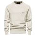 Loom Autumn Winter European American Solid Color Sweater Casual Men's Quality Knitwear Round Neck Trendy Top High Elastic_viptrois.com