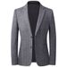 Men's Clothing Lacebert Autumn And Winter Knitted Wool Suits For Young And Middle Aged Men, Small Suits, Men's Slim Wool Casual Suits_viptrois.com