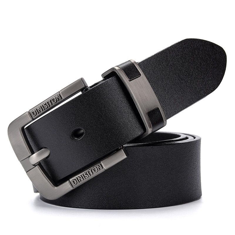 Men's Belts Men's Retro Pin Buckle Buckle Belt Genuine Leather Men's Trouser Belt Fashion Business Casual_viptrois.com