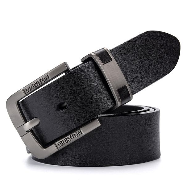 Men's Belts Men's Retro Pin Buckle Buckle Belt Genuine Leather Men's Trouser Belt Fashion Business Casual_viptrois.com