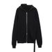 Men’s Clothing Dark RO Shark Hat Personality Four Eyelet Zipper Hooded Sweater Jacket Loose Men_viptrois.com