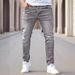 Men's Clothing high quality men's slim fit stretch jeans skinny jeans men's jeans_viptrois.com