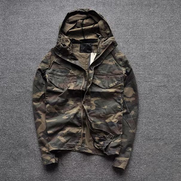 Camouflage Jacket, Versatile Autumn And Winter Workwear, Denim Jacket, Baseball Jacket, Cool Hoodie_viptrois.com