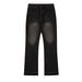 Men's Clothing Style Cleanfit Black Fringe Fit Jeans For Men Vintage Washed Distressed Long Men's Clothing For Formal & Casual_viptrois.com