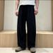 Men's Cotton Linen Straight Wide Leg Pants All Season Casual Retro Breathable Long Trousers plus Size_viptrois.com